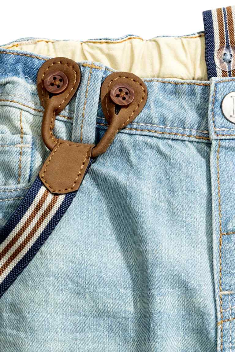 Jeans with braces